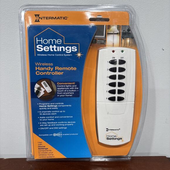 Intermatic HA09C Wireless Handy Remote Controller 6 Channel Wireless Home New - Picture 1 of 6